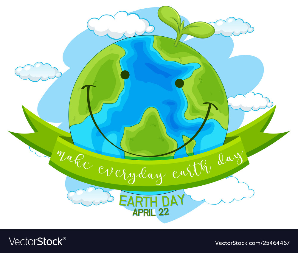 An earth day icon Royalty Free Vector Image - VectorStock