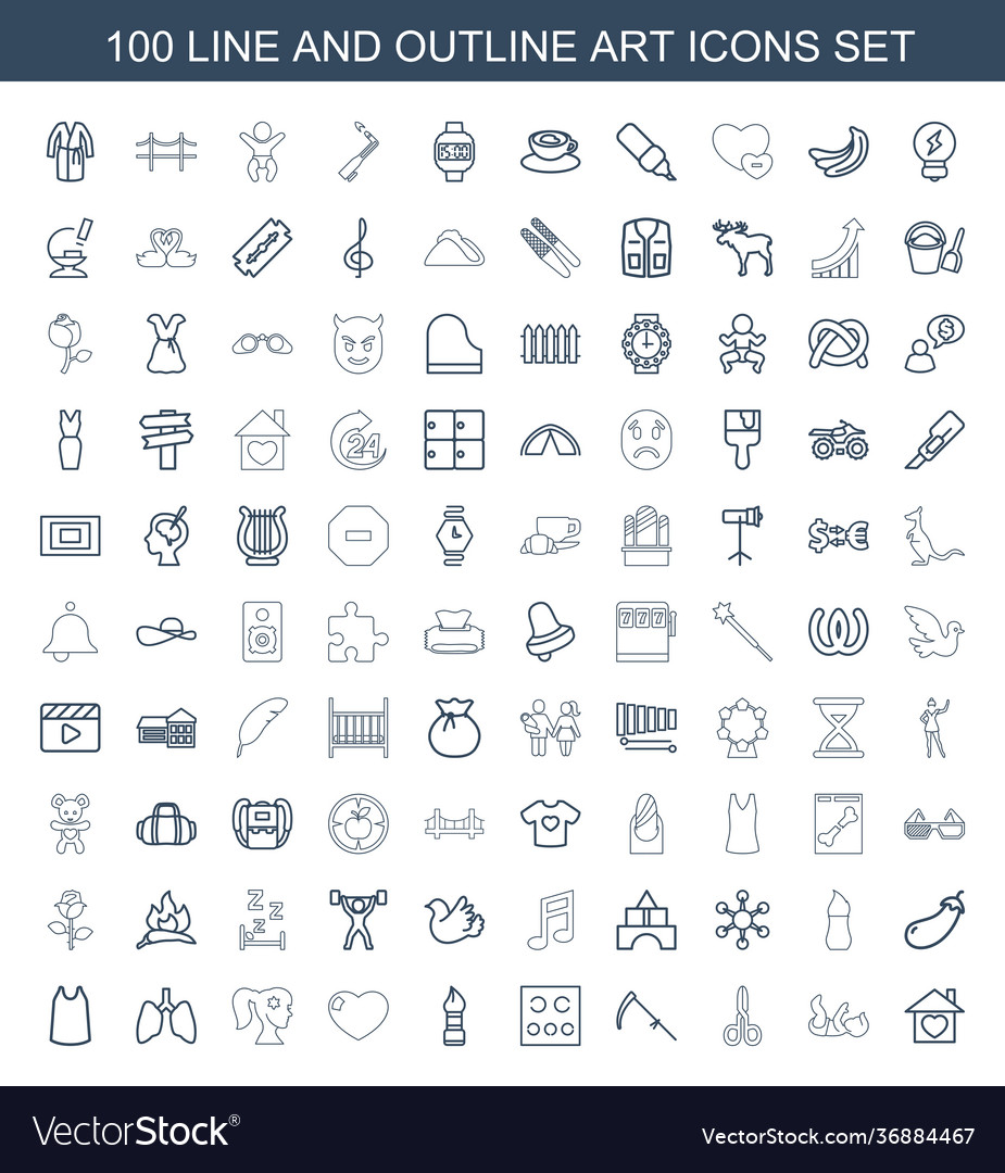 Art icons Royalty Free Vector Image - VectorStock