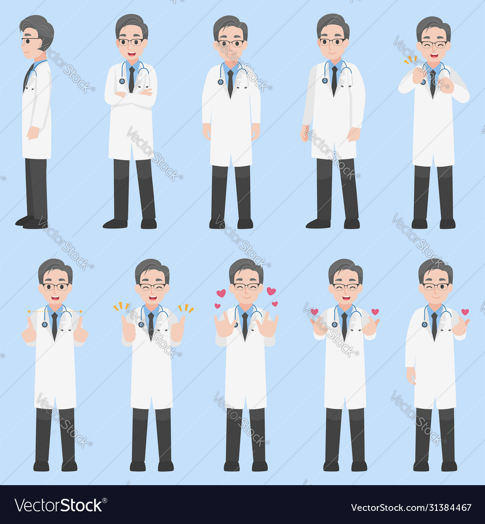 Doctors Character Set - Healthcare Icons
