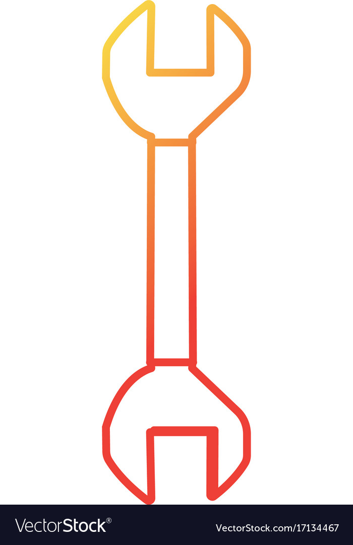 Line wrench equipment service industry repair Vector Image