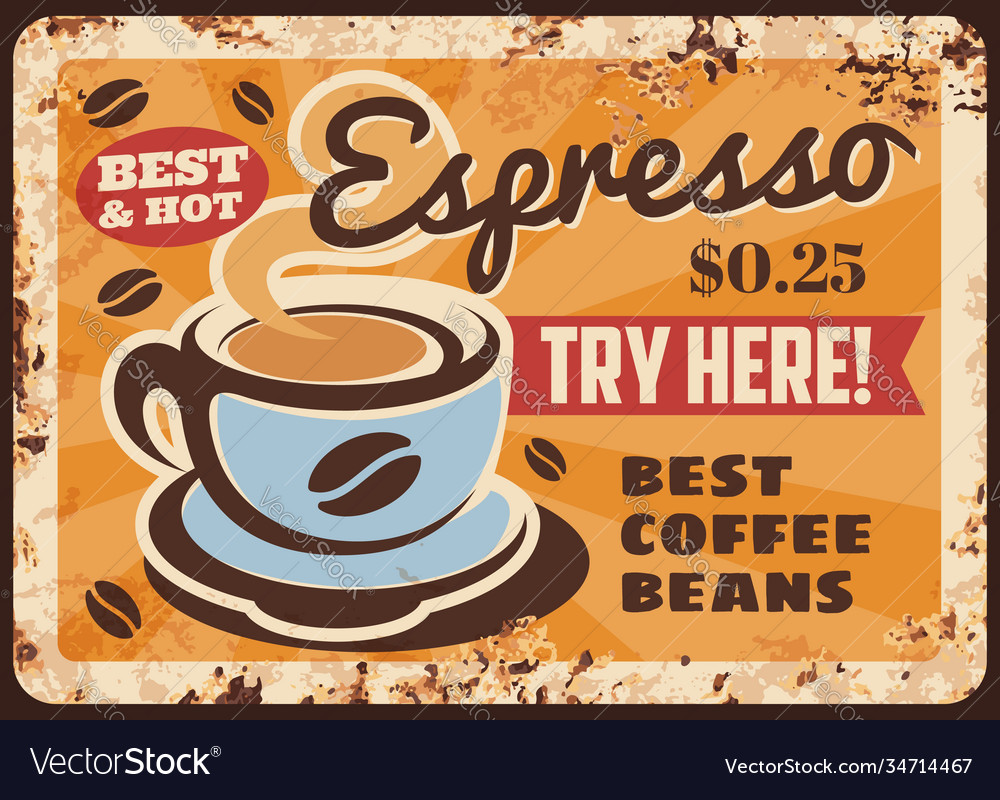 Steaming coffee cup with hot espresso Royalty Free Vector