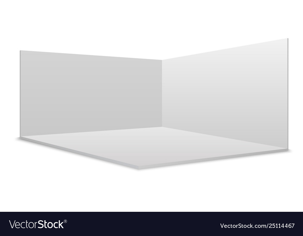 White blank exhibition stand Royalty Free Vector Image