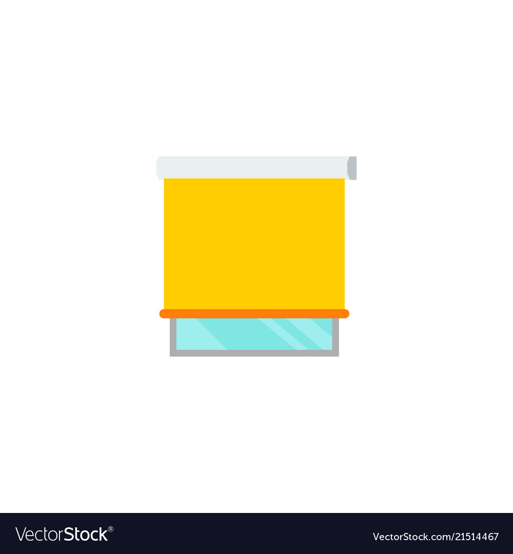 Window cover icon flat element Royalty Free Vector Image