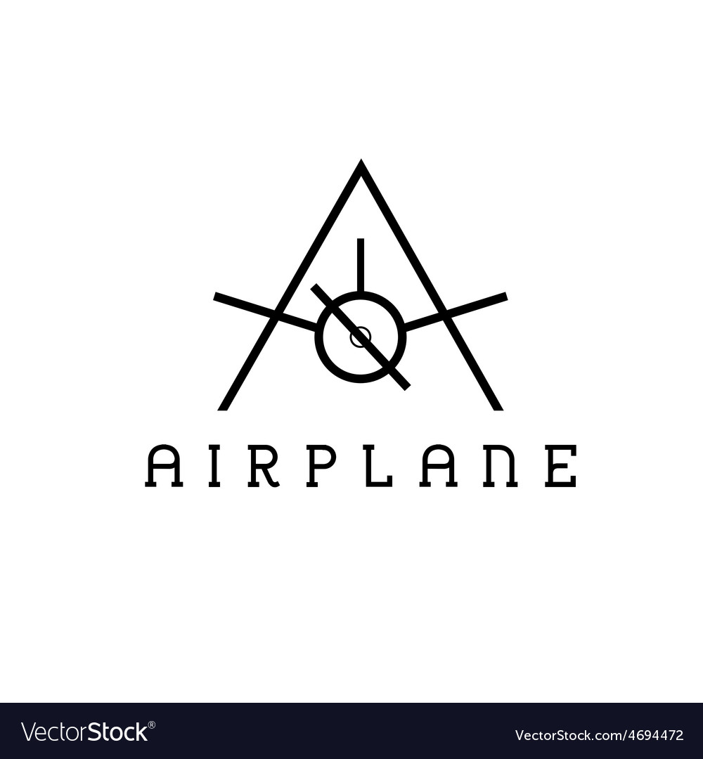 Airplane monogram