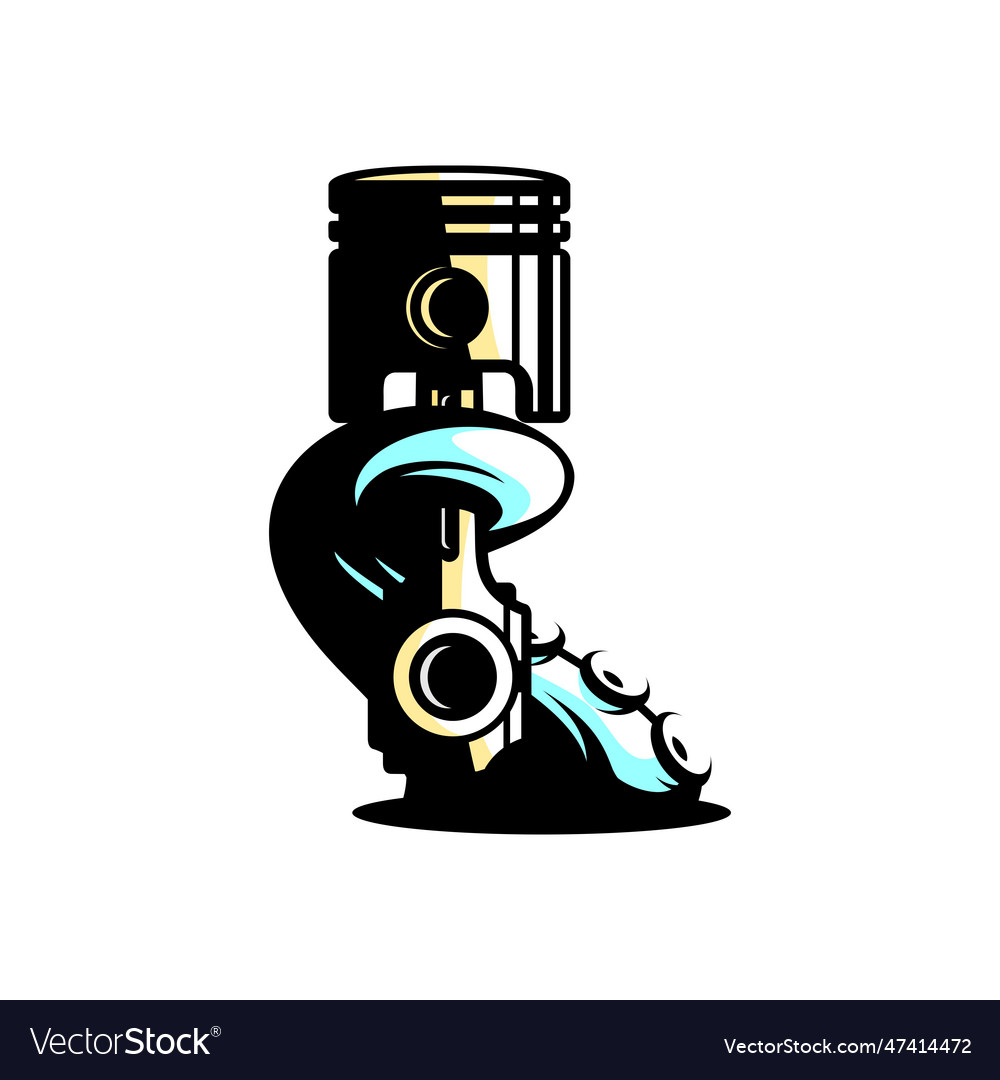 Octopus Piston Royalty Free Vector Image - Vectorstock