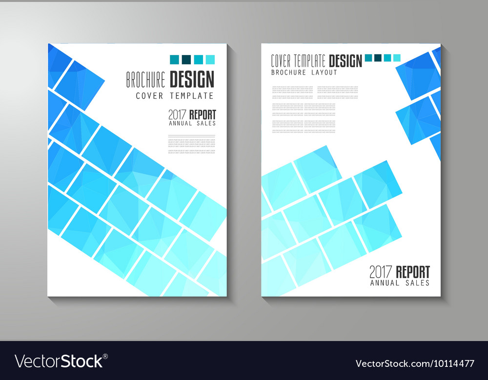 Brochure template flyer design or depliant cover Vector Image