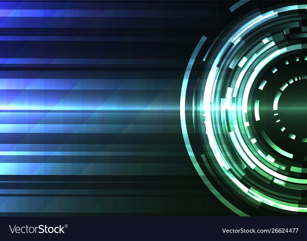 Circle digital pixel abstract background