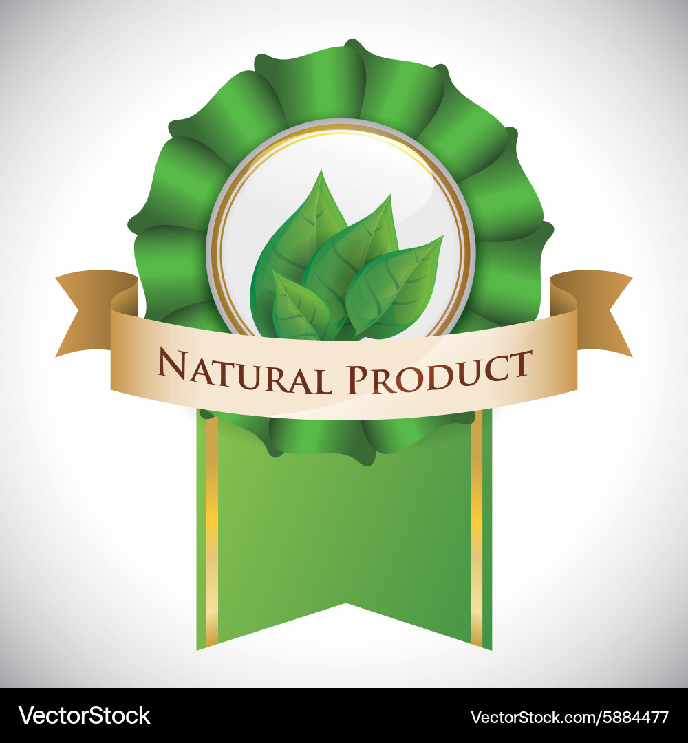 Natural product design Royalty Free Vector Image
