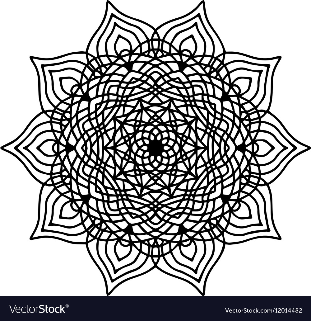 Mandala coloring page doodle