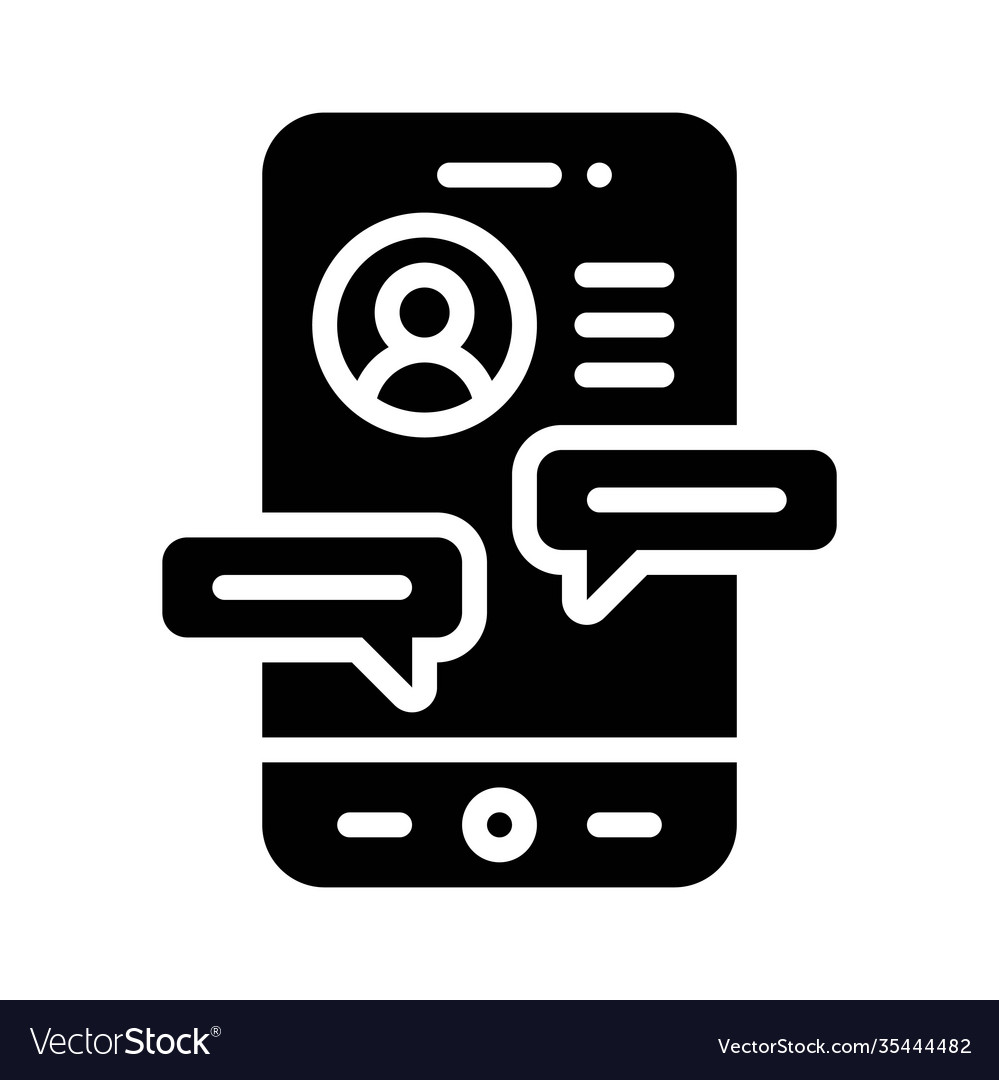 Messaging app icon mobile application