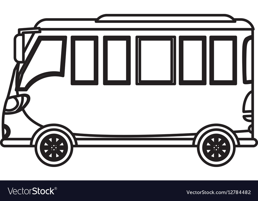 Public bus service Royalty Free Vector Image - VectorStock