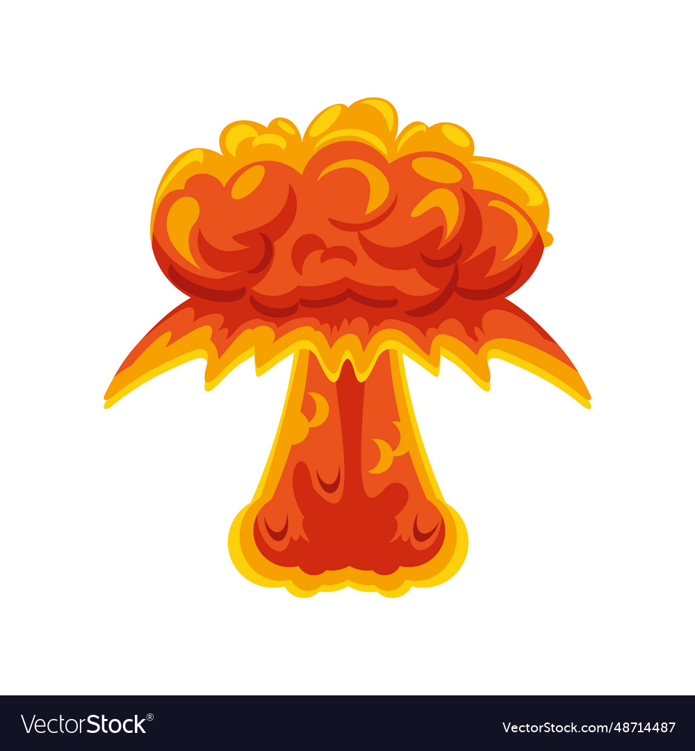 Explosion effect boom icon Royalty Free Vector Image