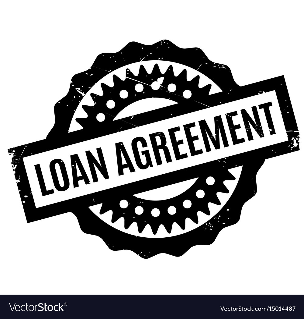 Loan agreement rubber stamp Royalty Free Vector Image