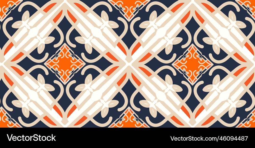 Modern flower seamless pattern Royalty Free Vector Image