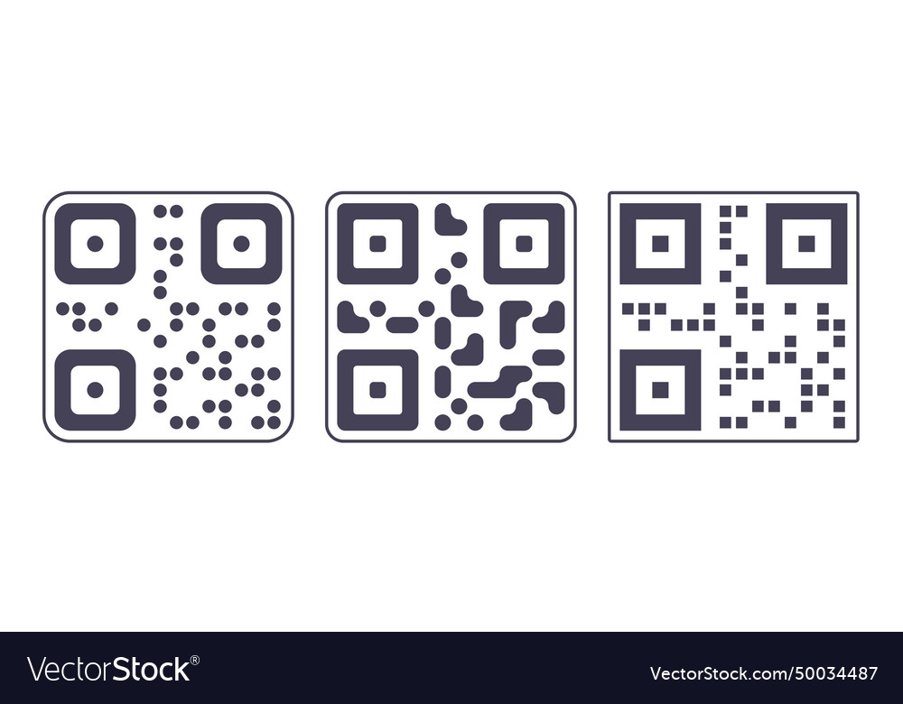 Qr code to use your smartphone camera scan vector image Qr code to use your smartphone camera scan