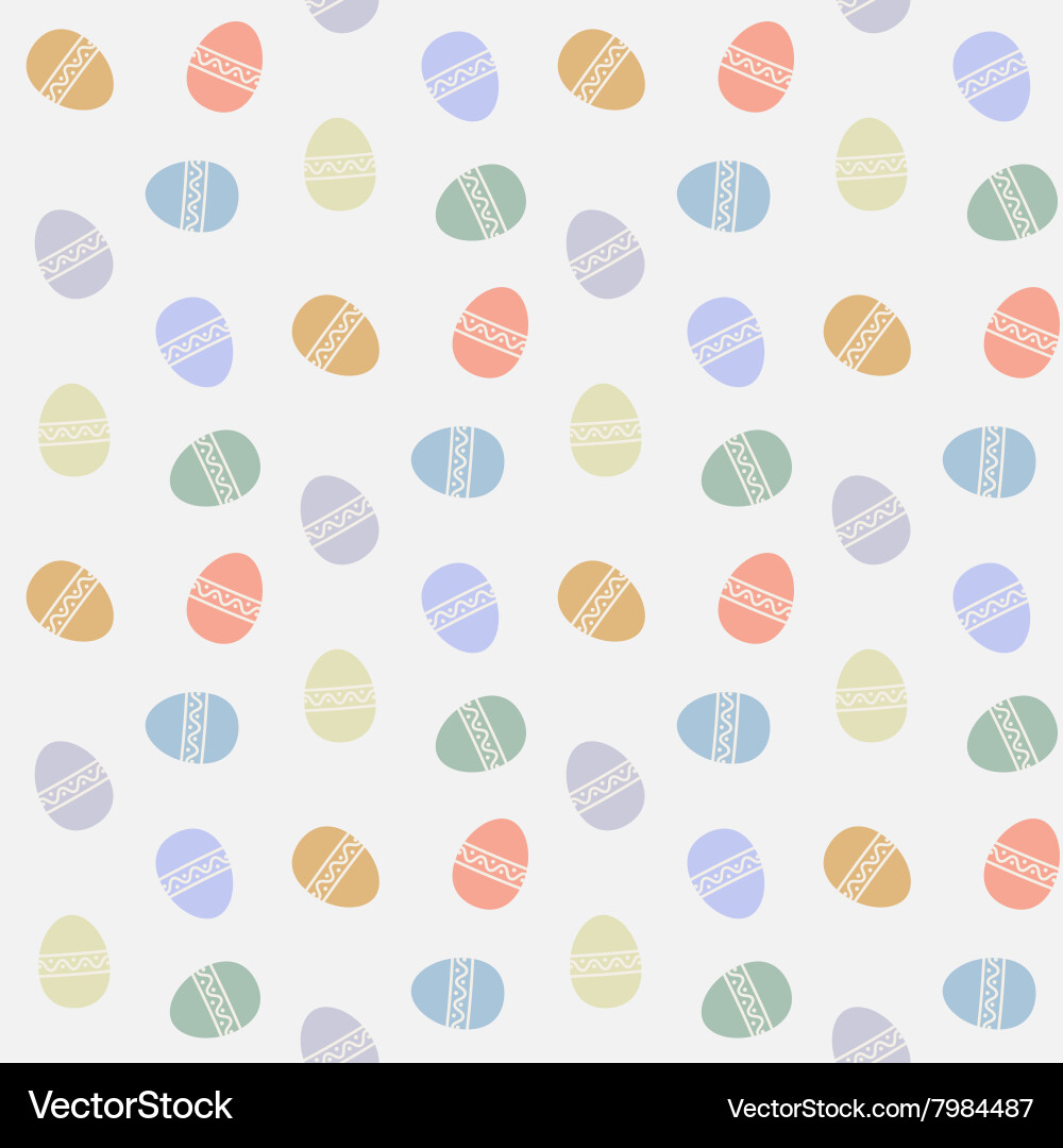 Seamless pattern with abstract easter eggs Vector Image
