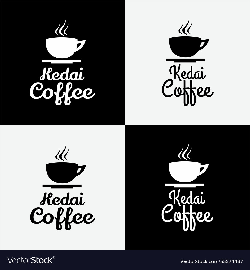Typography motivational words for coffee Vector Image