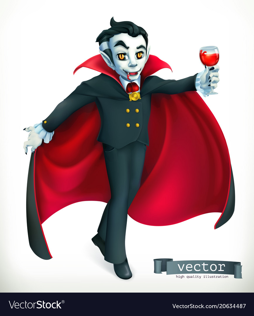 3d vampire character happy jump, Happy halloween. 12174060 PNG