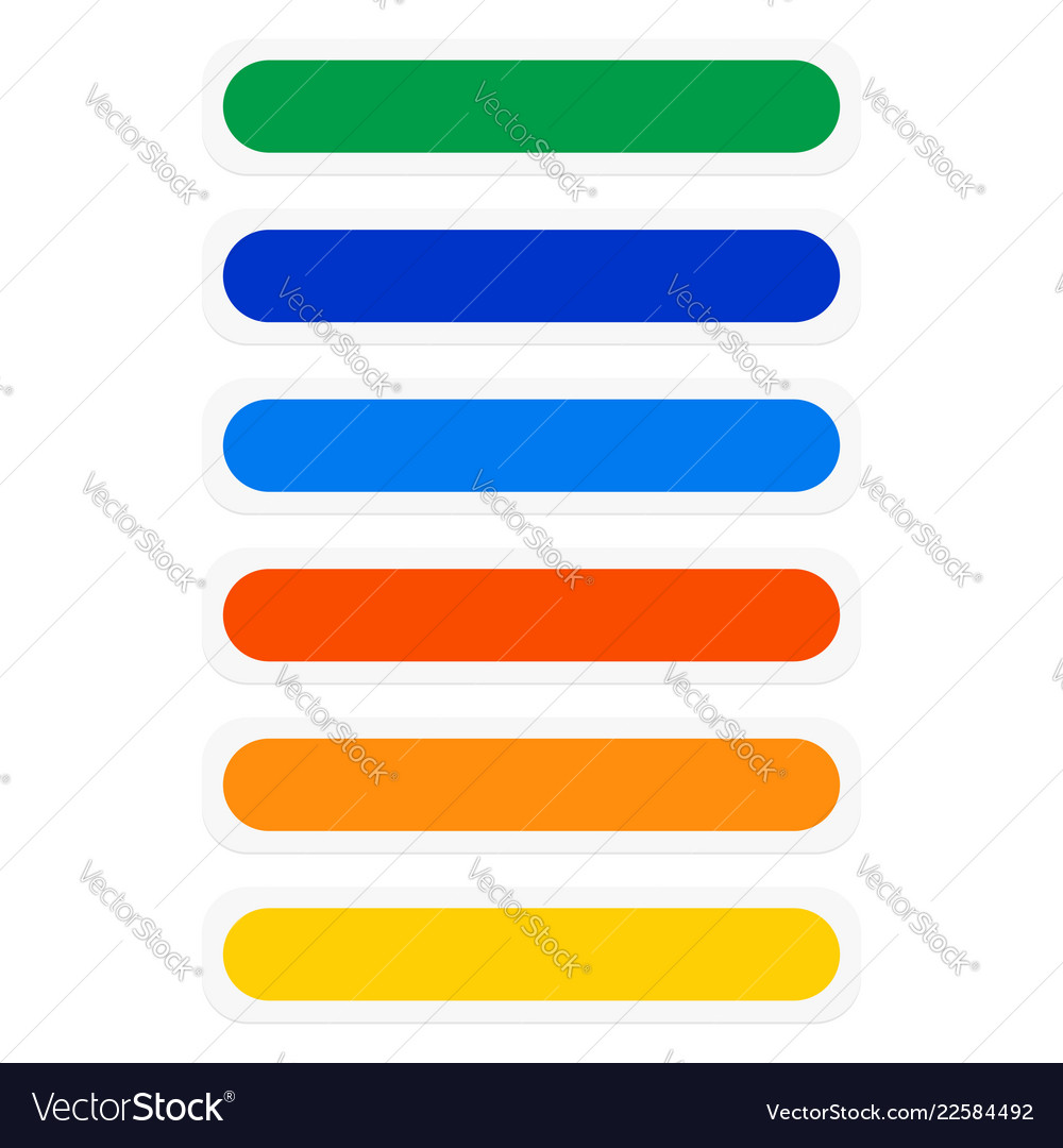 Button banner rectangles with color combination