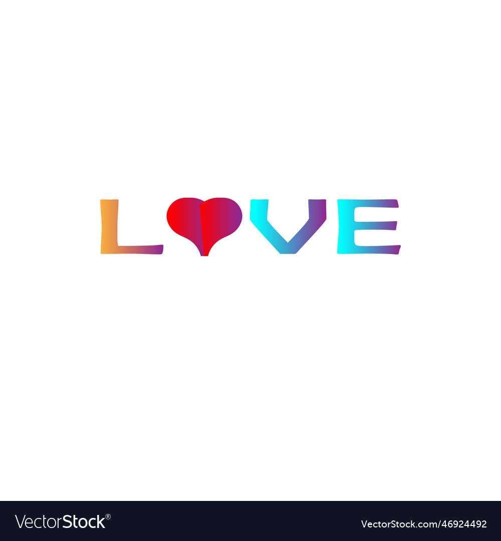 Love2342- special love design logo Royalty Free Vector Image