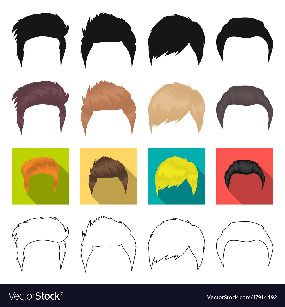 Model style wig and other web icon in different