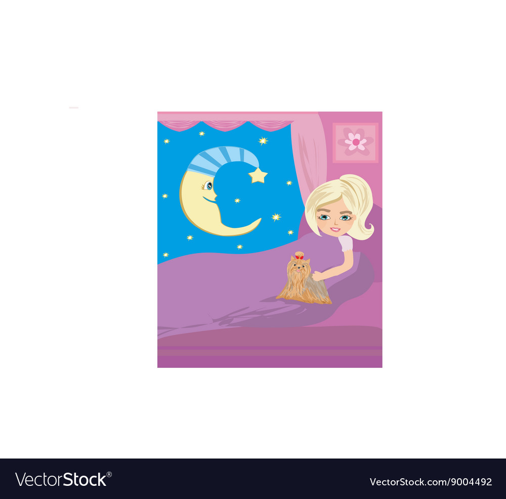 Moonlit night Royalty Free Vector Image - VectorStock