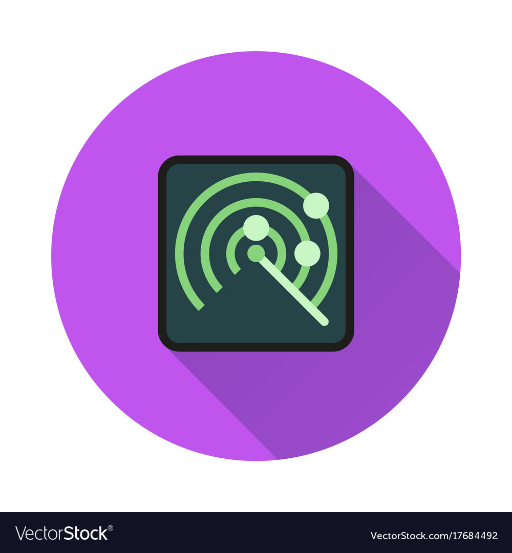 Radar icon on white background