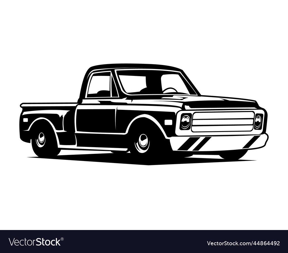 Truck c10 logo isolated white background