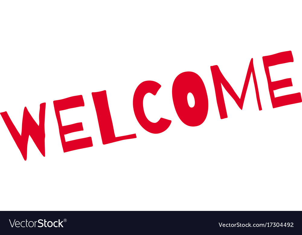 Welcome rubber stamp Royalty Free Vector Image