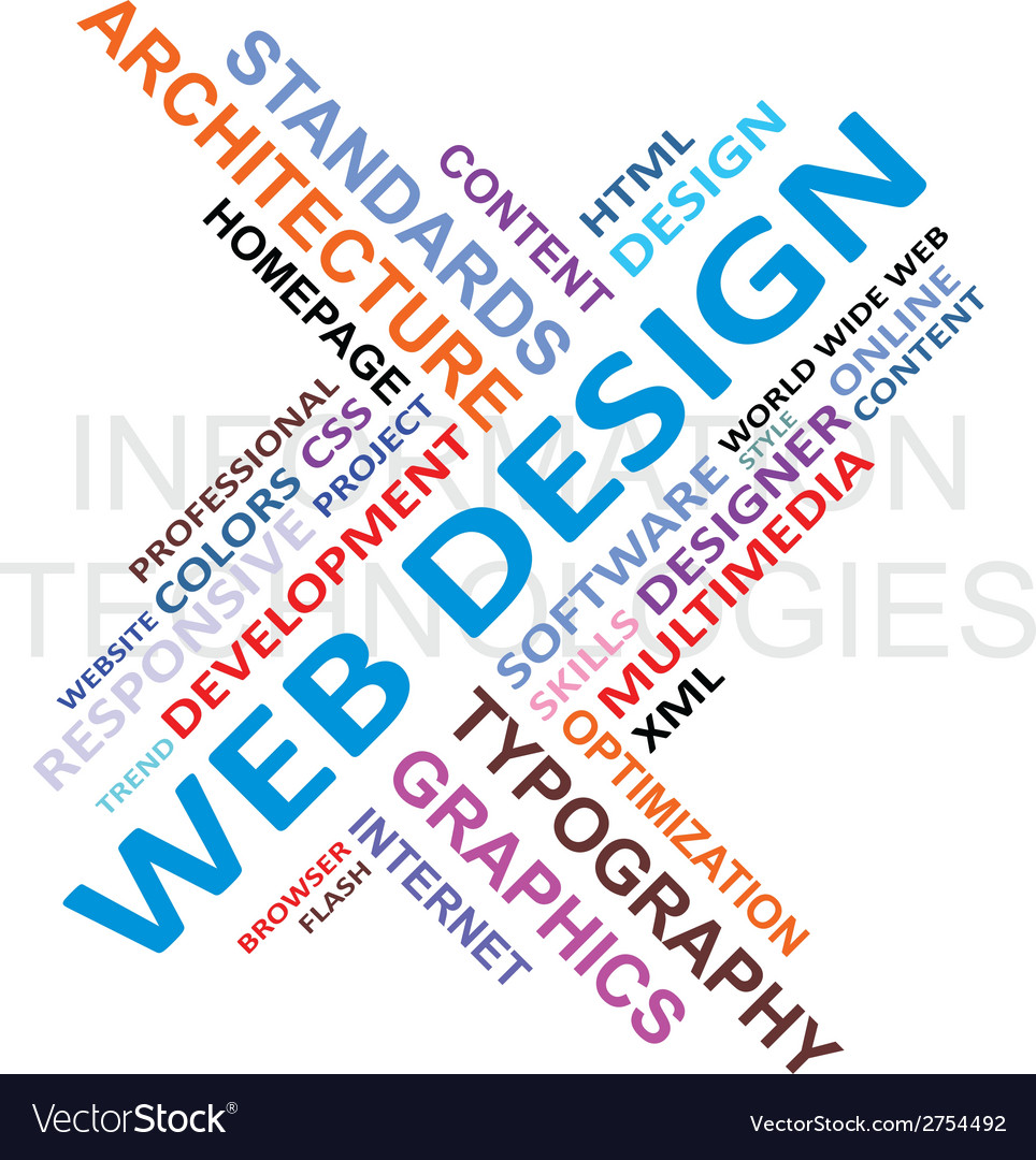 Word cloud web design Royalty Free Vector Image