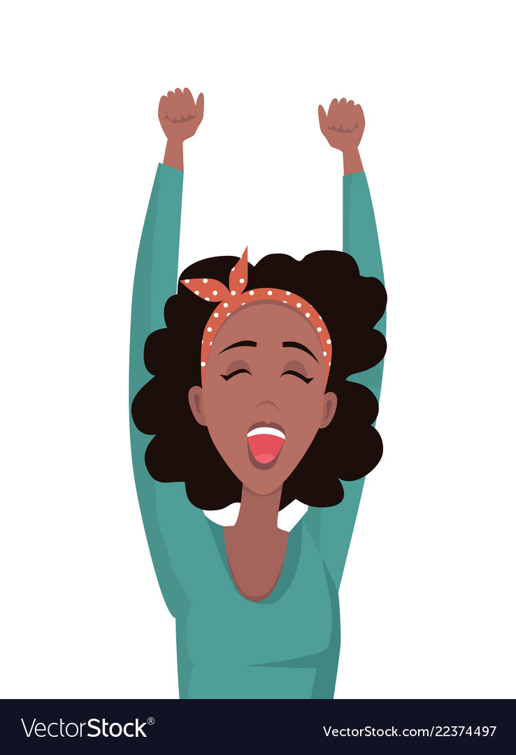 Cheerful Woman with Bandage