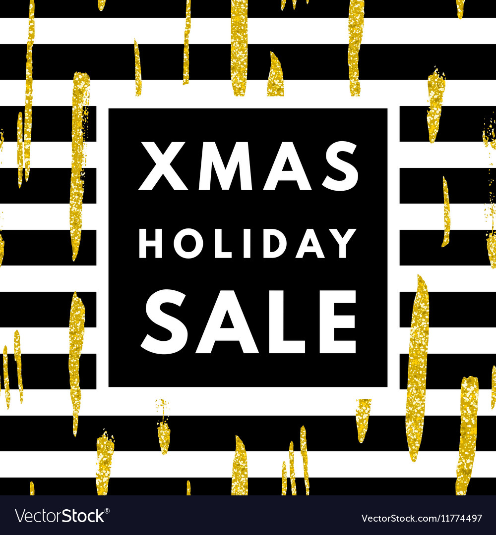 Christmas holiday sale poster