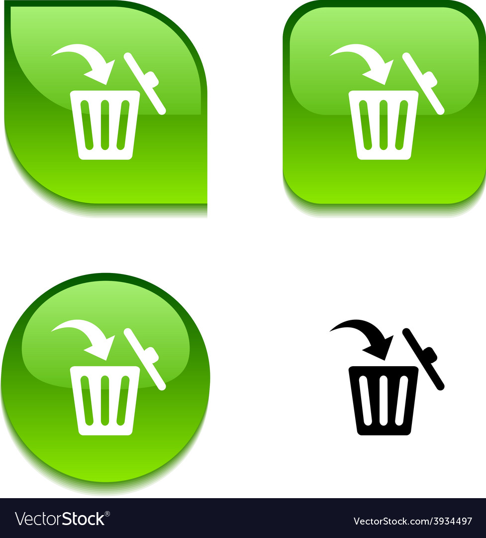 Delete glossy button