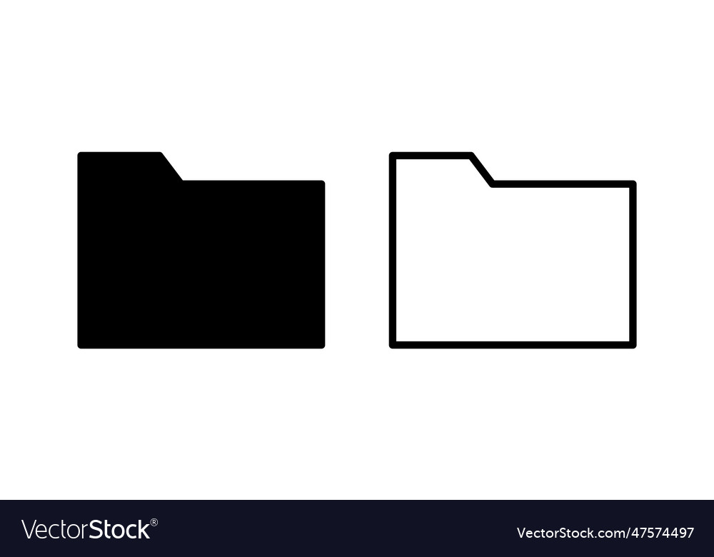 Folder icon document folder icon Royalty Free Vector Image