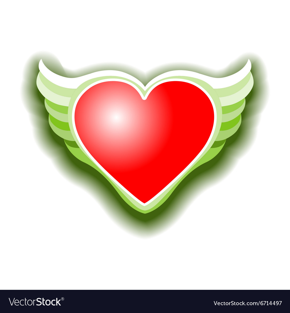 Heart with wings