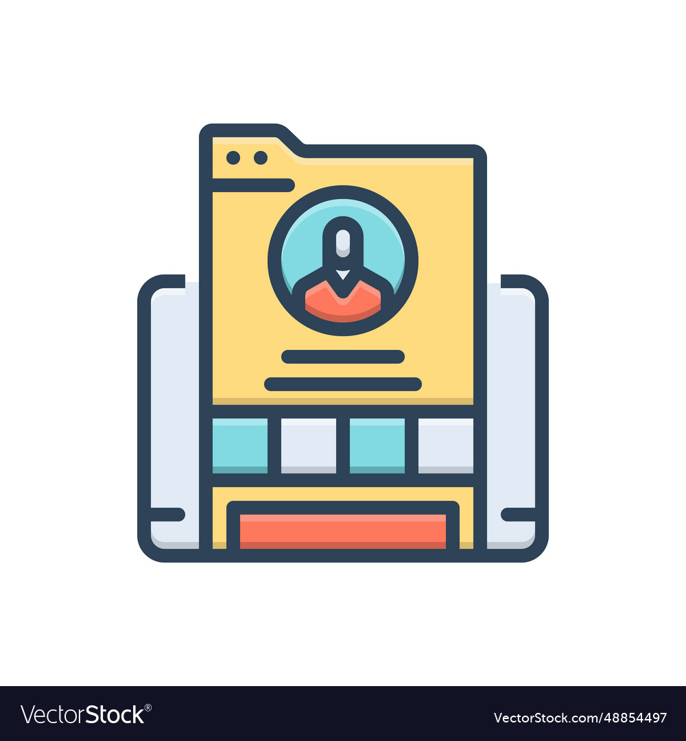 Profile Royalty Free Vector Image - VectorStock