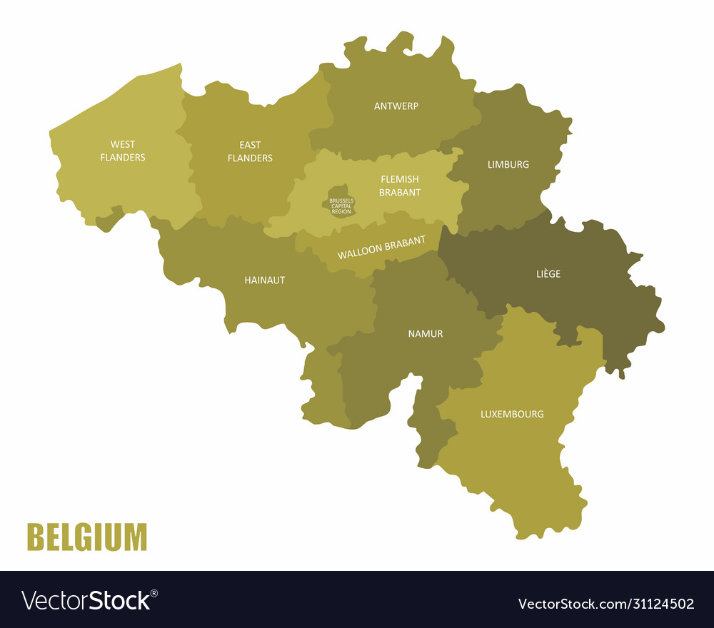 Belgium regions map