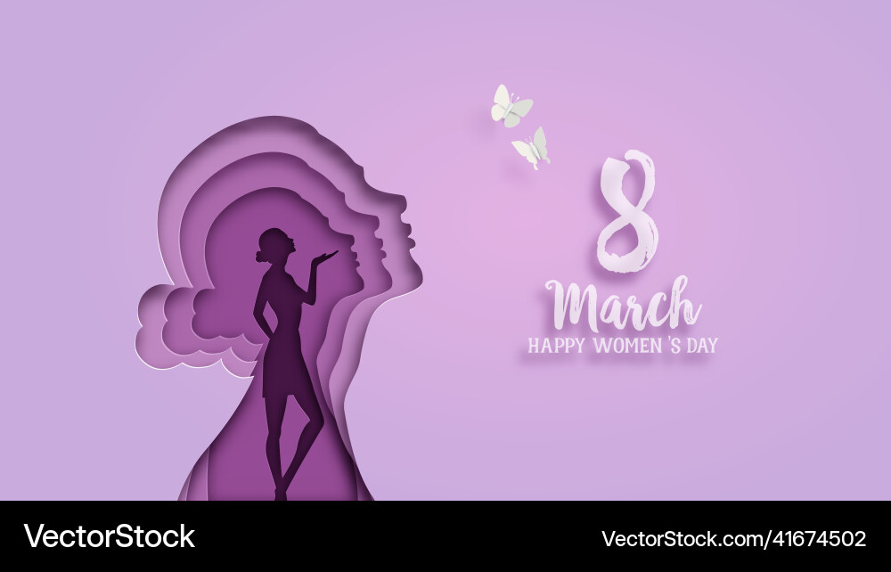 International womens day 8 march Royalty Free Vector Image