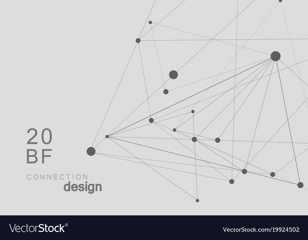 Science network pattern connecting lines and dots