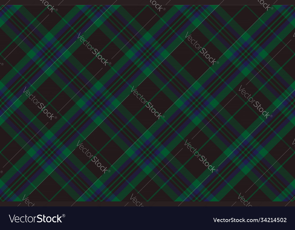 Tartan plaid pattern in green print fabric