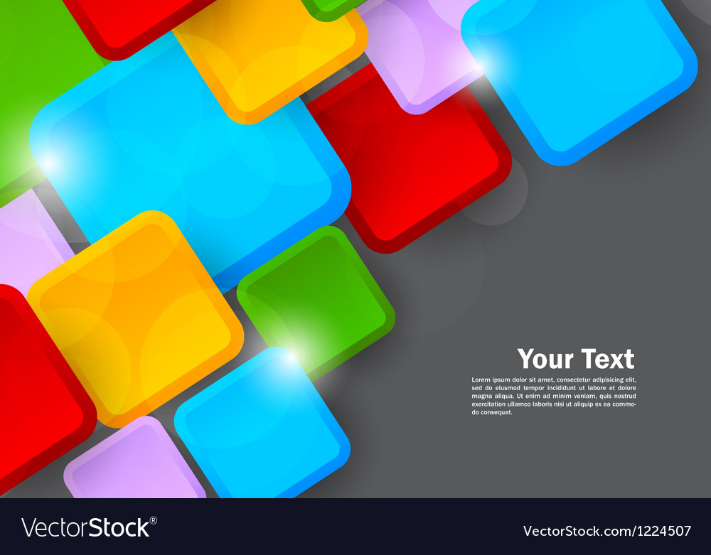 Background with colorful squares Royalty Free Vector Image