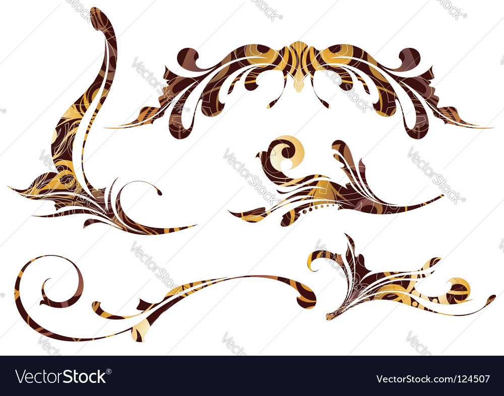 Design elements Royalty Free Vector Image - VectorStock