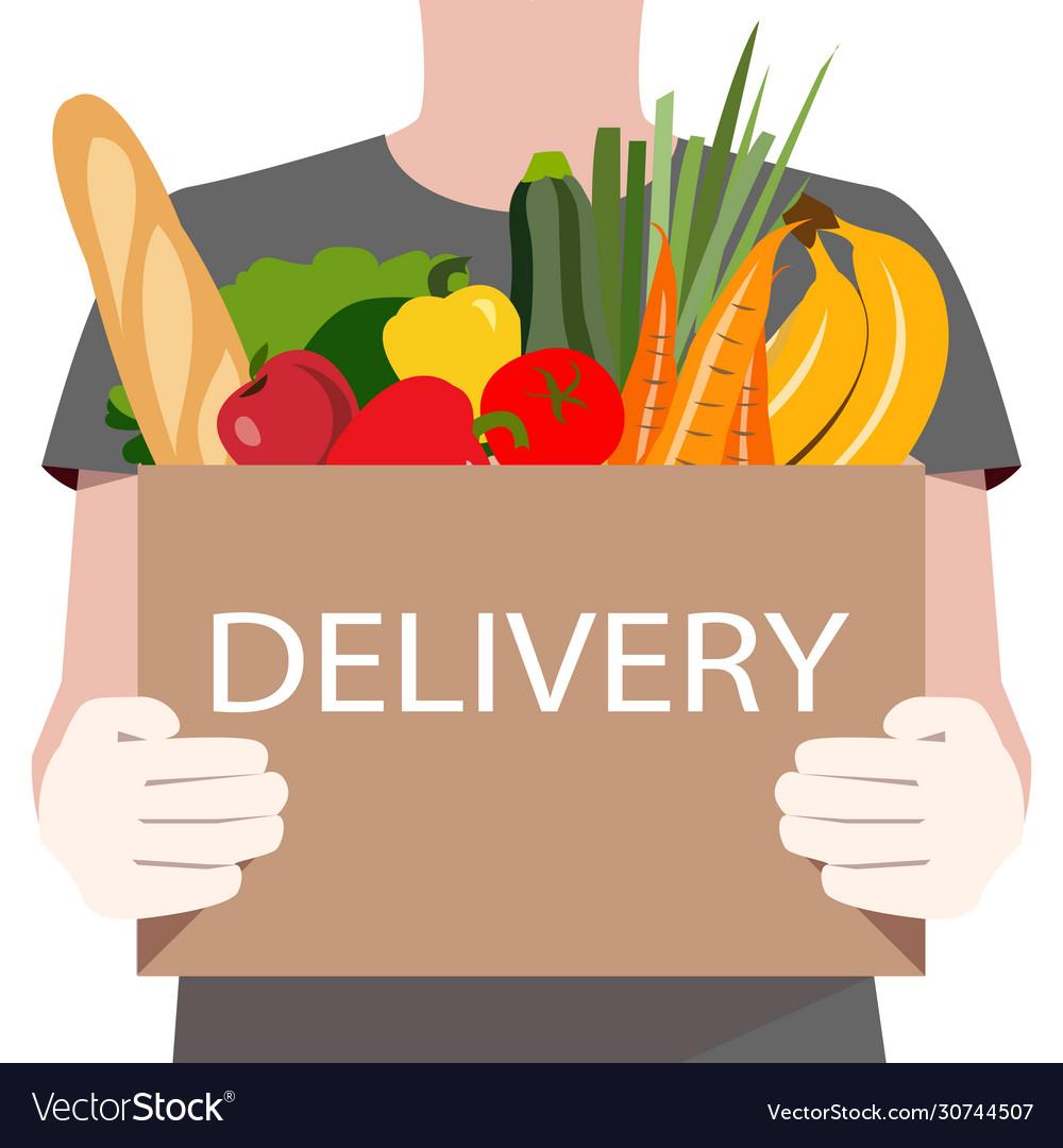 Online delivery service concept food