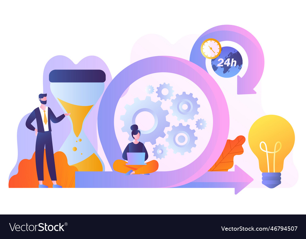 Scrum framework concept vector image Scrum framework concept