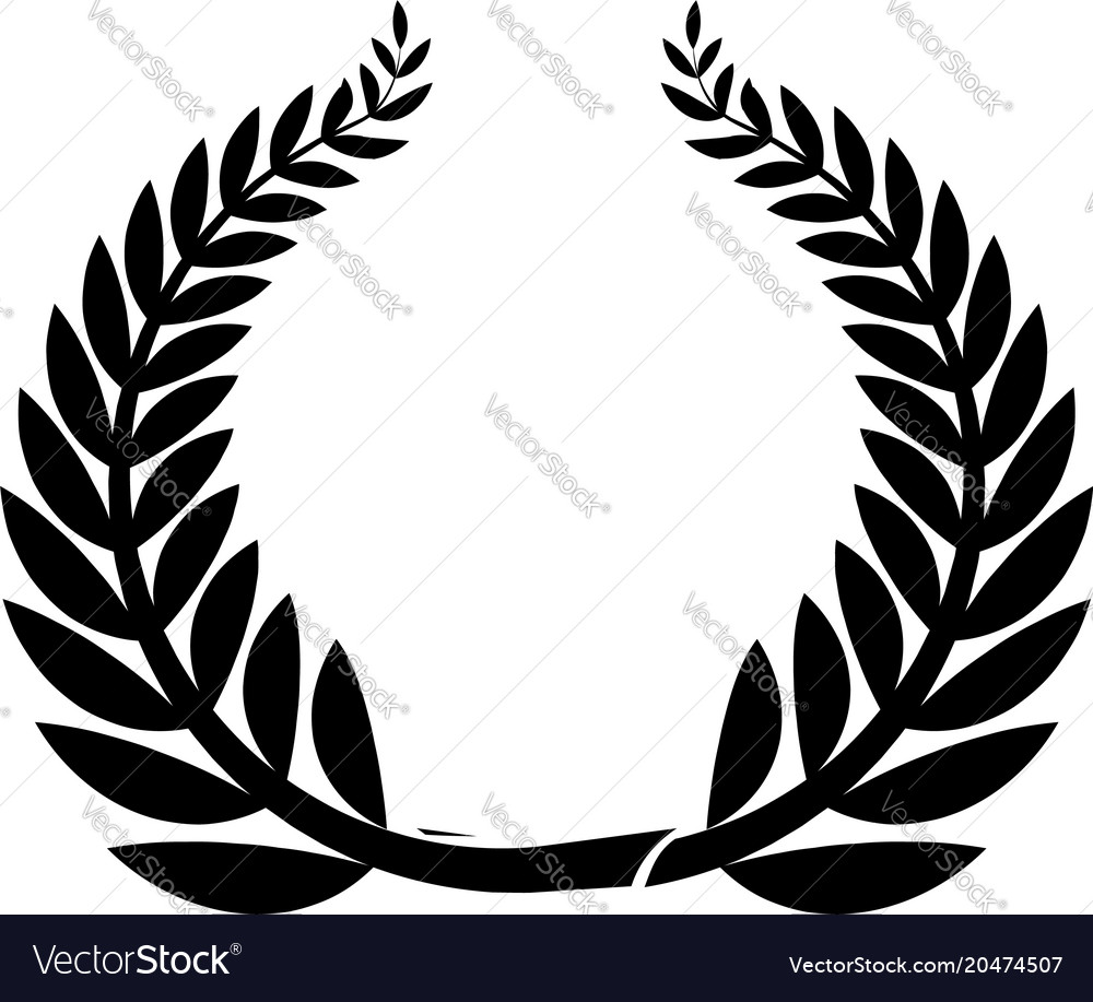 Sport wreath icon simple style Royalty Free Vector Image