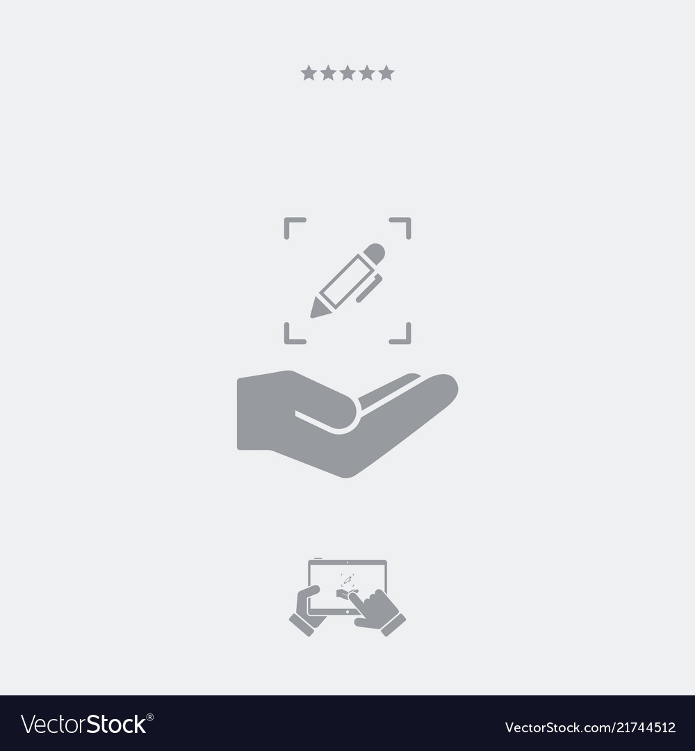 Custom project - minimal modern icon vector image Custom project - minimal modern icon
