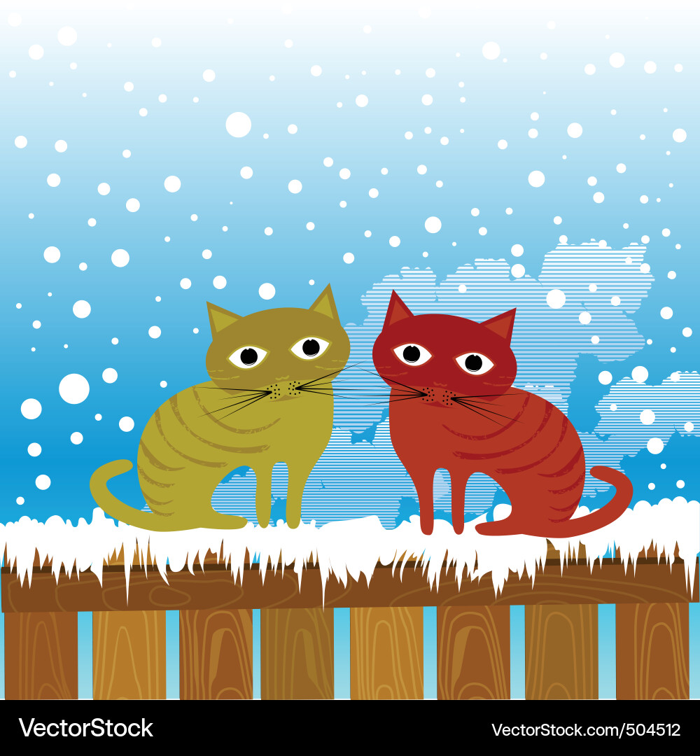 Cute cats Royalty Free Vector Image - VectorStock