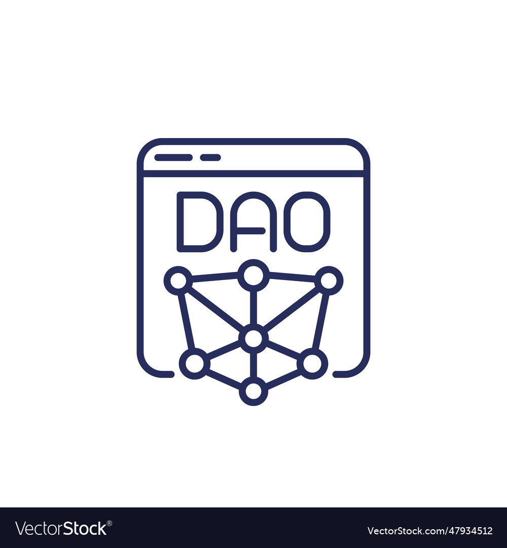 Dao icon decentralized autonomous organisation