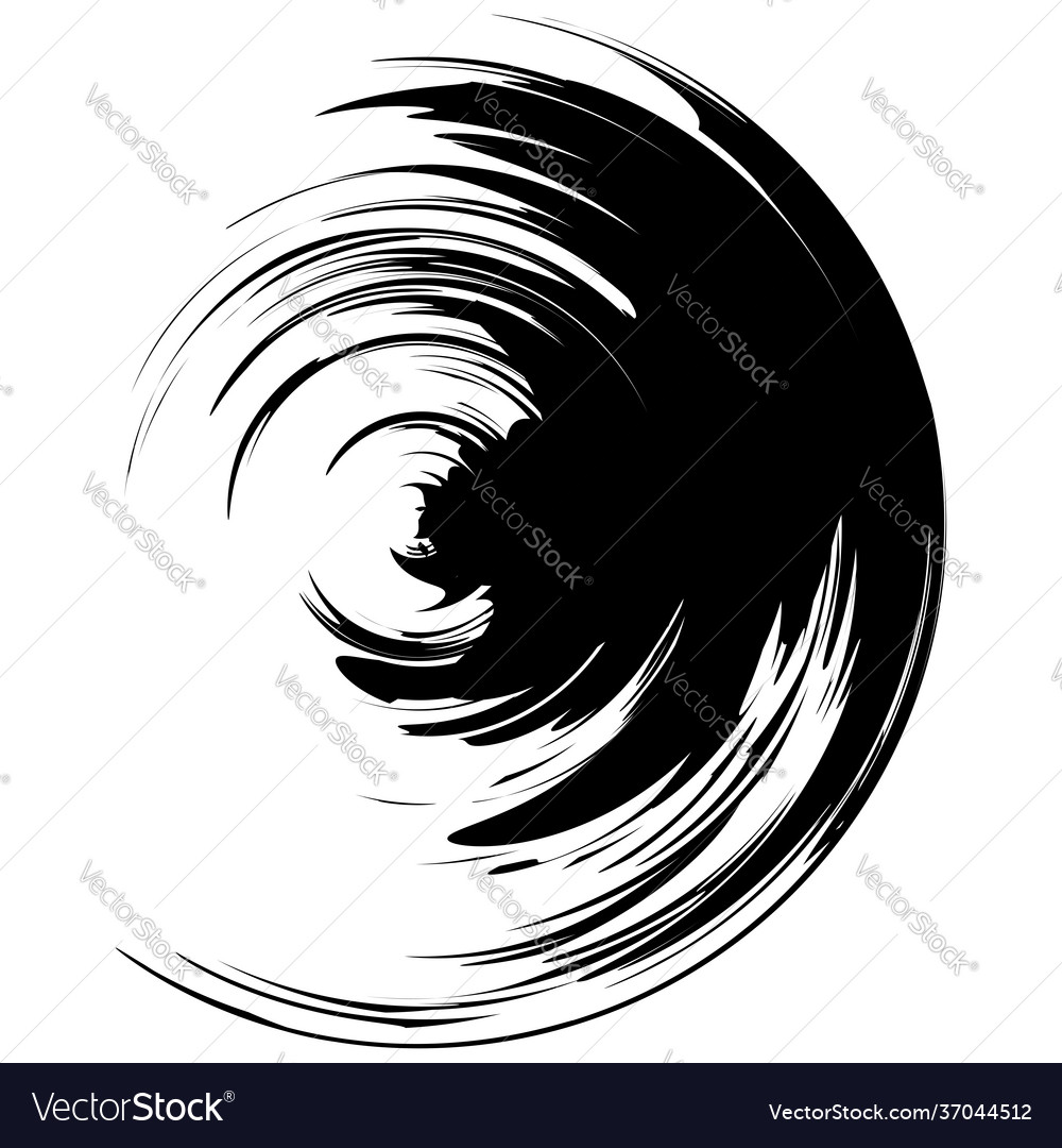 Grungy grunge textured circle circular splash Vector Image