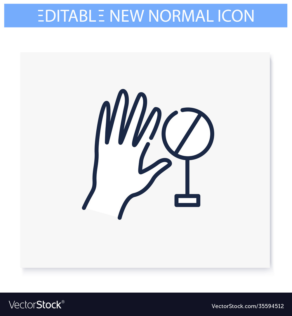 Hand wash line icon editable